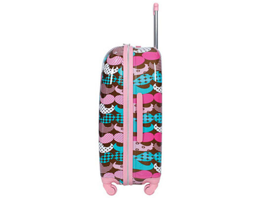 High capacity 20 25 28 inch PC trolley case with internal U shape zipper mesh bag