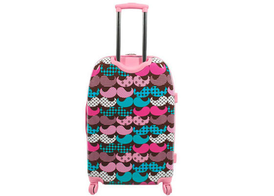 High capacity 20 25 28 inch PC trolley case with internal U shape zipper mesh bag